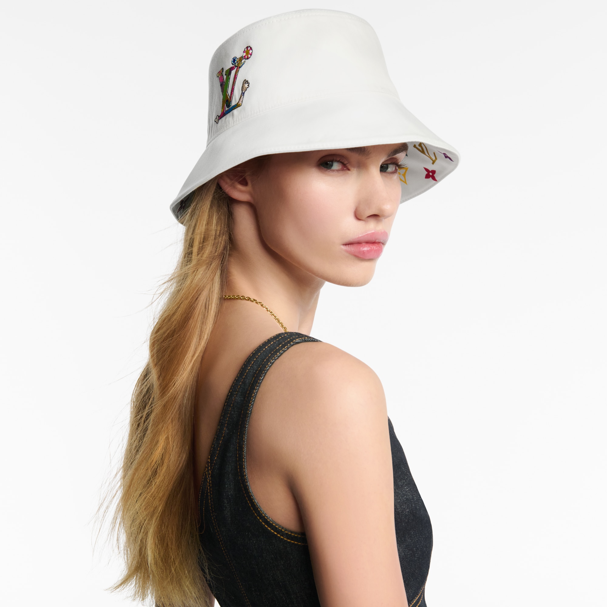 LV × TM バケットハット・スーパーフラット リバーシブル S00｜ルイ